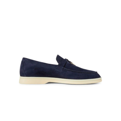 Loro piana summer Walk suede loafers Dark Blue