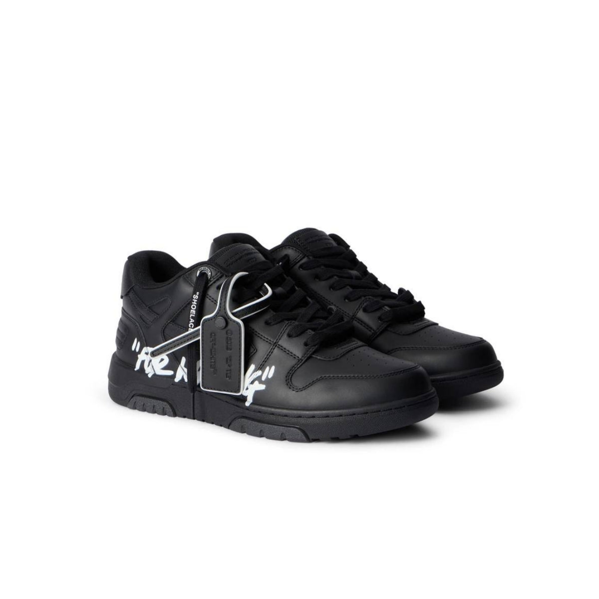 Off-White Black Out Of Office "For Walking" Sneakers