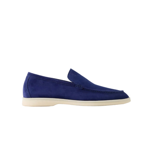 Loro Piana - Summer Walk Suede Loafers - Blue