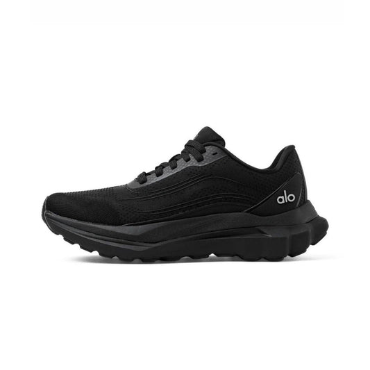 alo yoga runner trainer all black