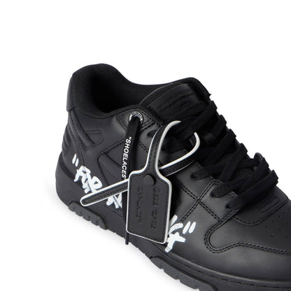 Off-White Black Out Of Office "For Walking" Sneakers