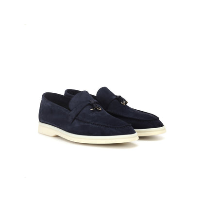 Loro piana summer Walk suede loafers Dark Blue