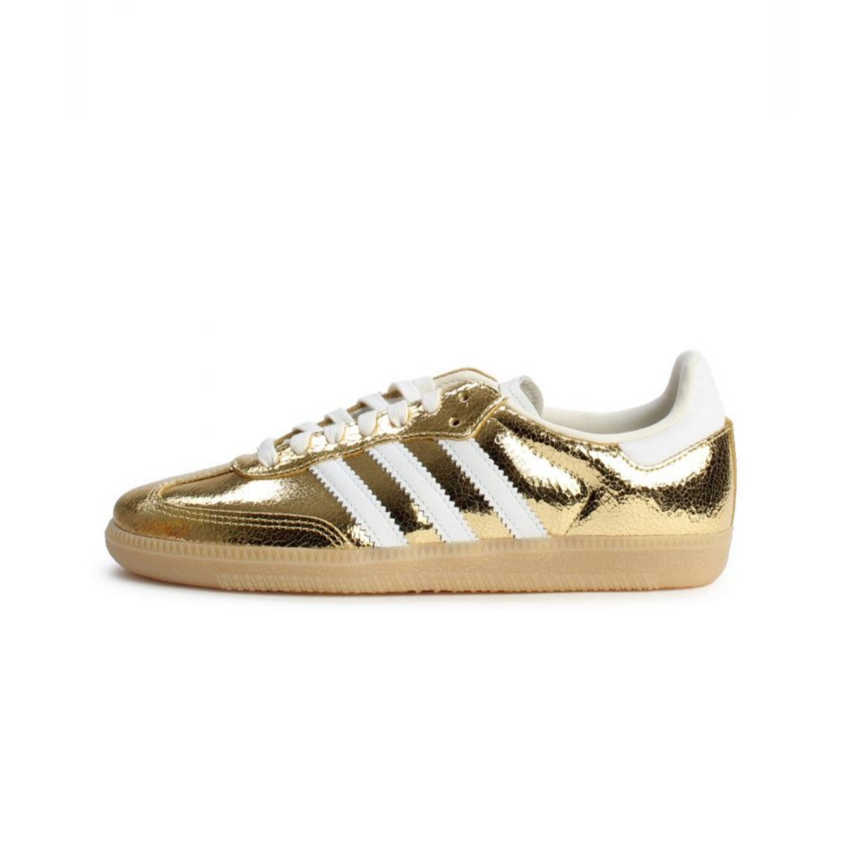 adidas Samba OG Gold Metallic Cracked Leather