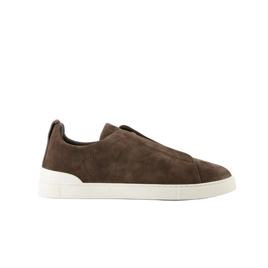 Zegna triple stitch Brown sneakers