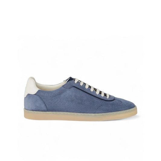 Brunello Cucinelli
Men's Suede T-Toe Low-Top Sneakers