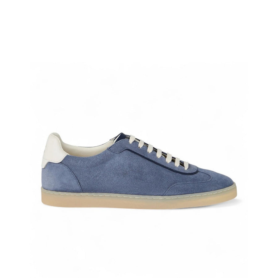 Brunello Cucinelli
Men's Suede T-Toe Low-Top Sneakers
