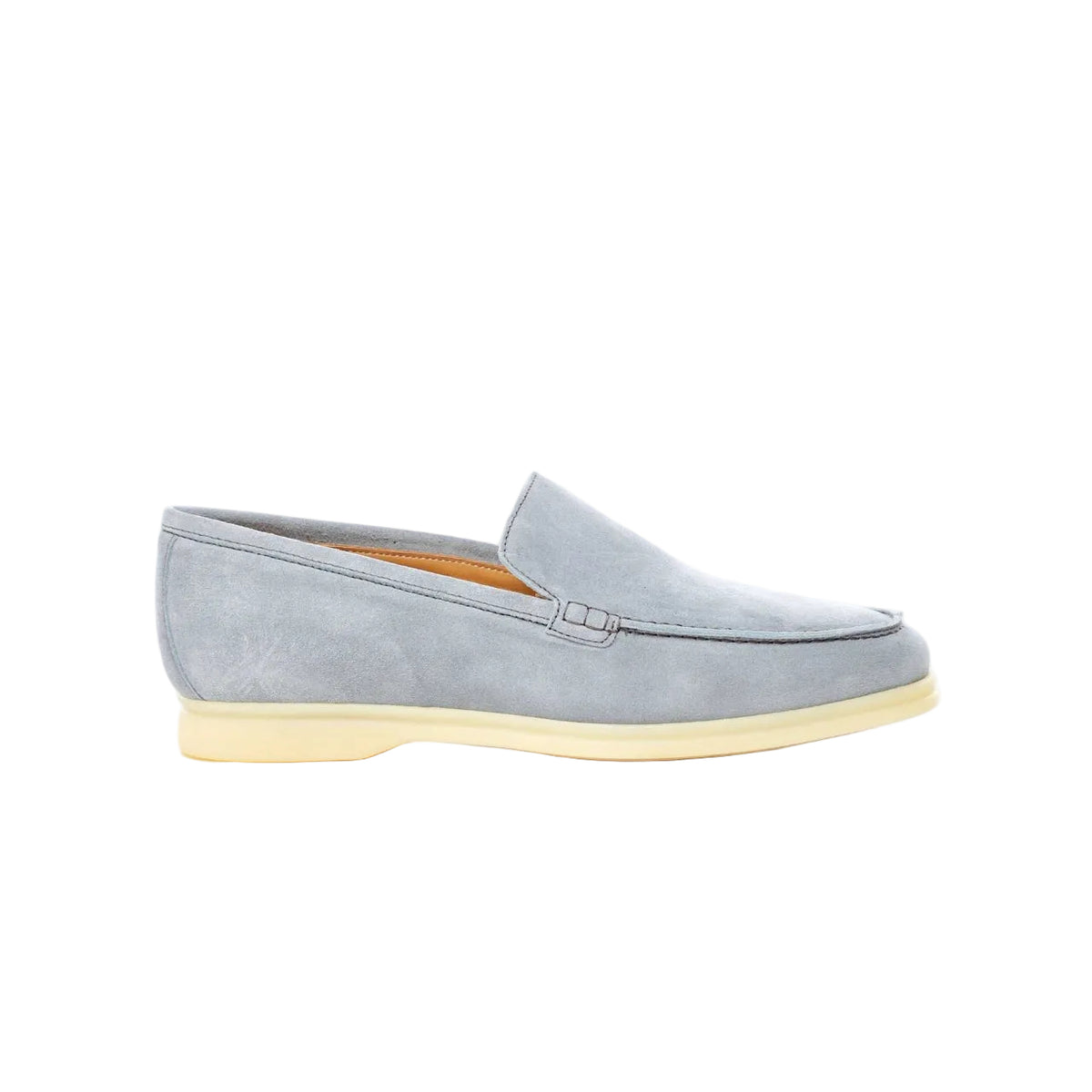 Loro Piana - Summer Walk Suede Loafers - Light blue