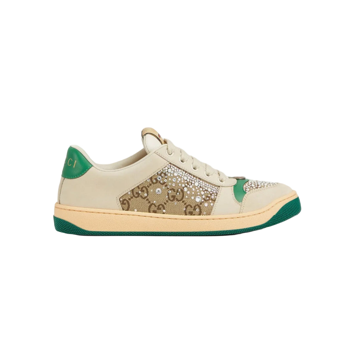 Gucci Screener embellished leather sneakers