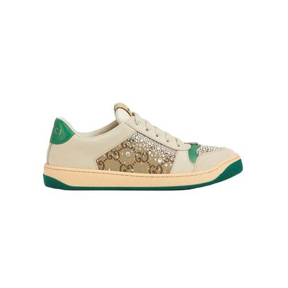 Gucci Screener embellished leather sneakers