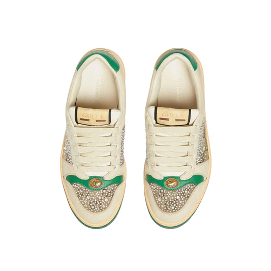 Gucci Screener embellished leather sneakers