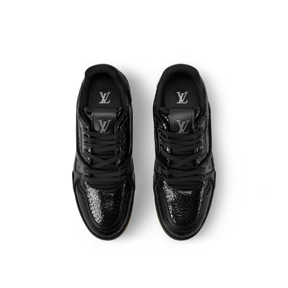 Louis Vuitton LV Trainer Denim Noir Sneakers