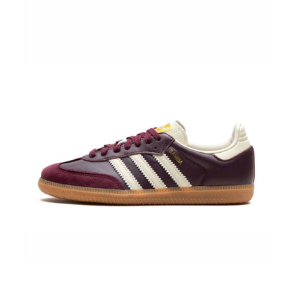 adidas samba Og maroon core white gold metallic