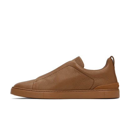 Zegna Deerskin Triple Stitch Sneakers
