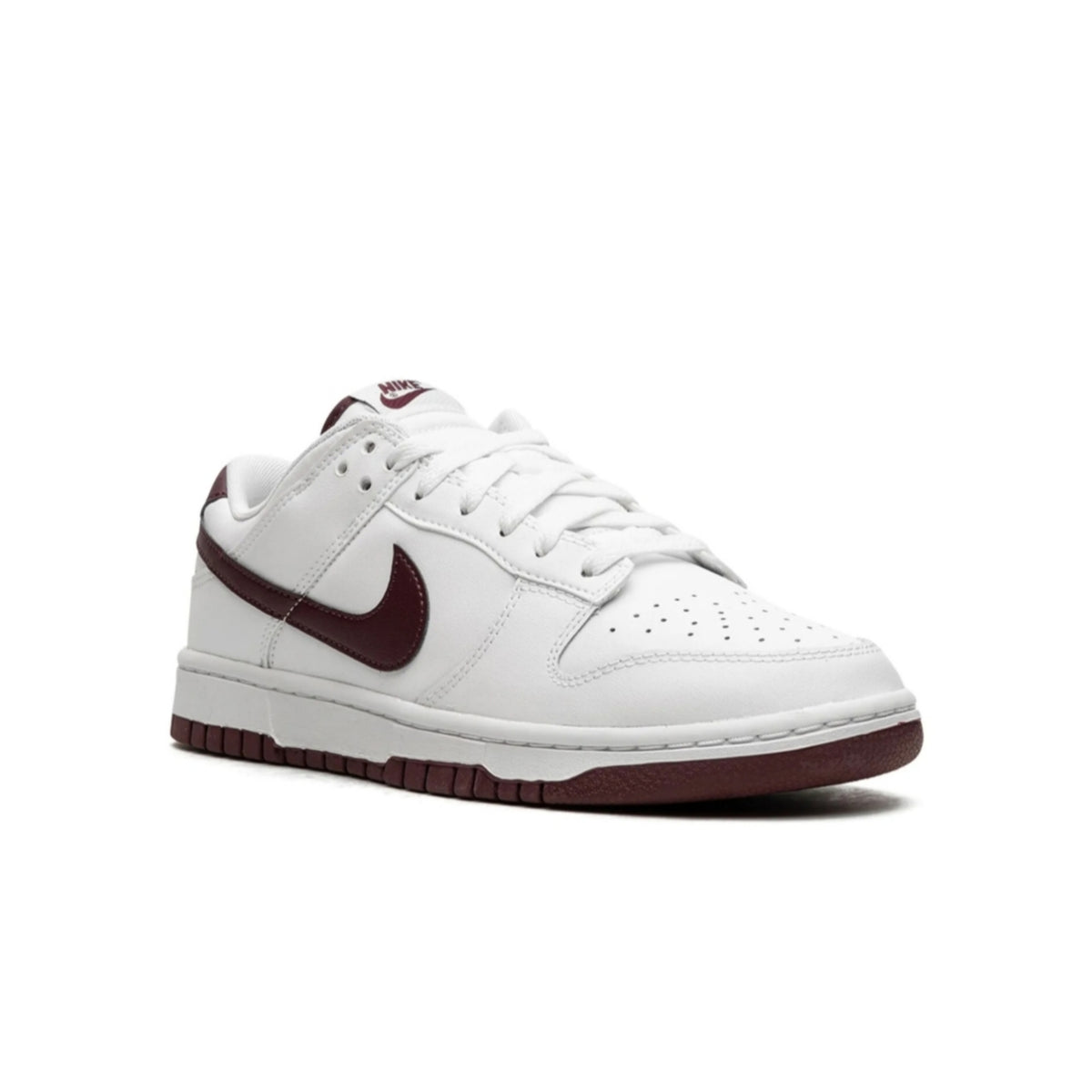 Nike dunk low white night maroon
