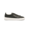Santoni logo- print contrasting - solo leather sneakers