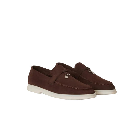 Loro piana summer Walk suede loafers Brown