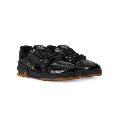 Louis Vuitton LV Trainer Denim Noir Sneakers