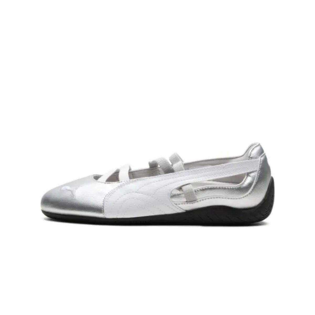 puma speedcat ballet metallic silver