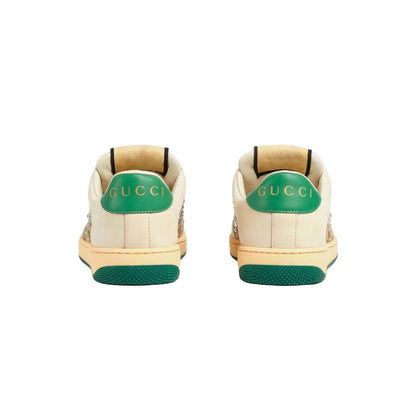 Gucci Screener embellished leather sneakers