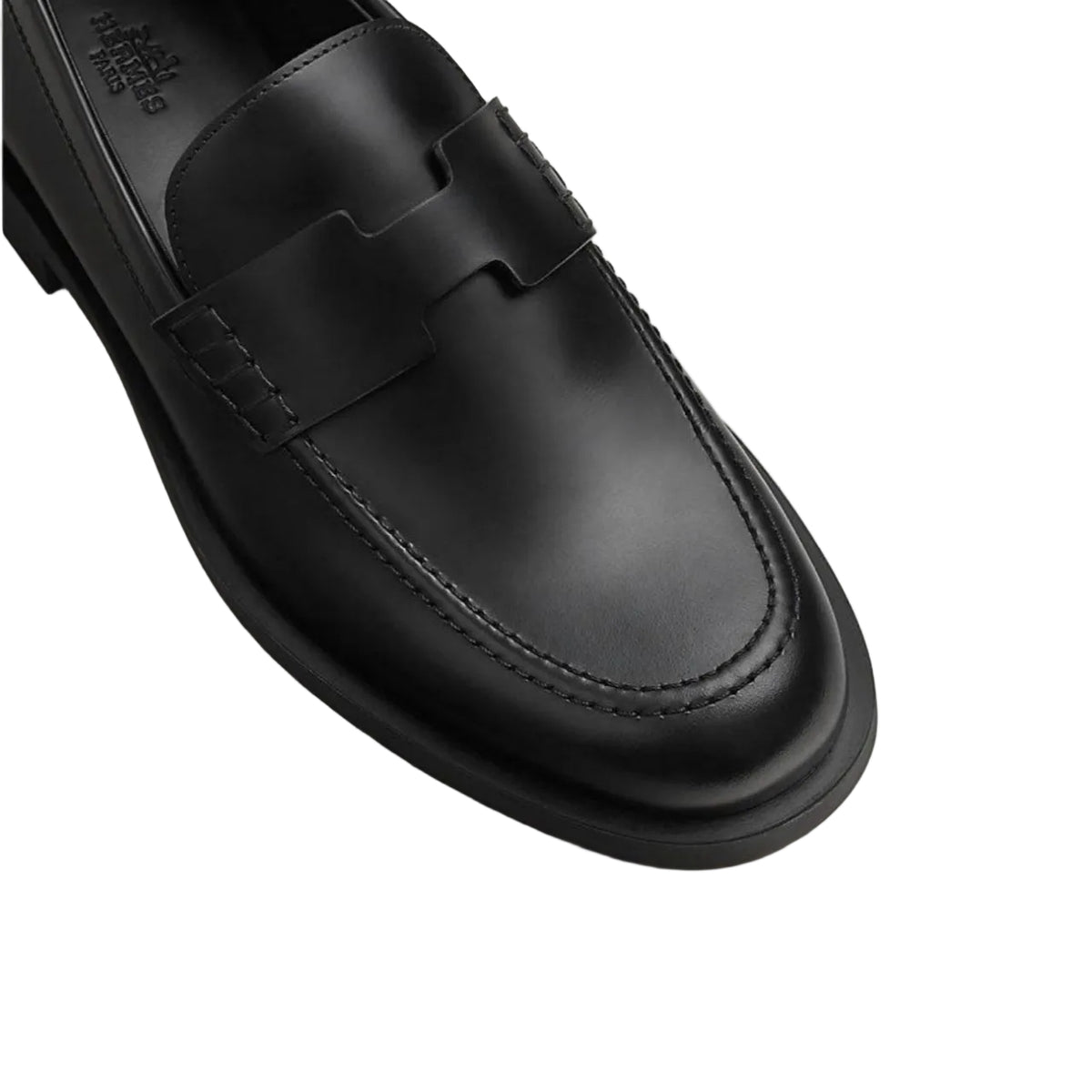 Hermes leather loafers