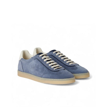 Brunello Cucinelli
Men's Suede T-Toe Low-Top Sneakers