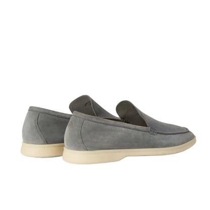 Loro piana summer Walk suede loafers in grey