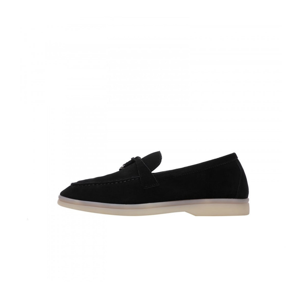 Loro piana summer Walk suede loafers Black